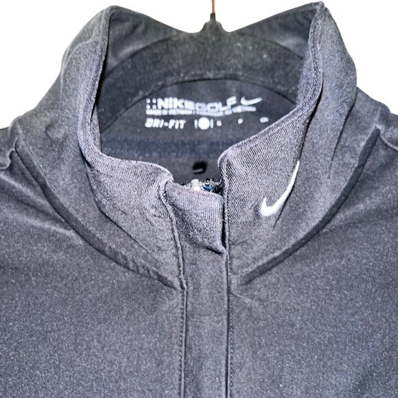 Nike Golf Dri-Fit Black Quarter-Zip Pullover For Women Size S - Picture 2 of 8